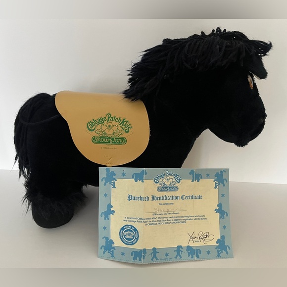 Vintage Black Cabbage Patch Show Pony - Picture 2 of 15